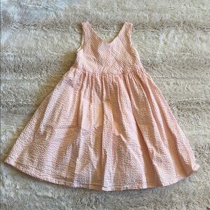 Hope & Henry Pink Gingham Sleeveless Dress